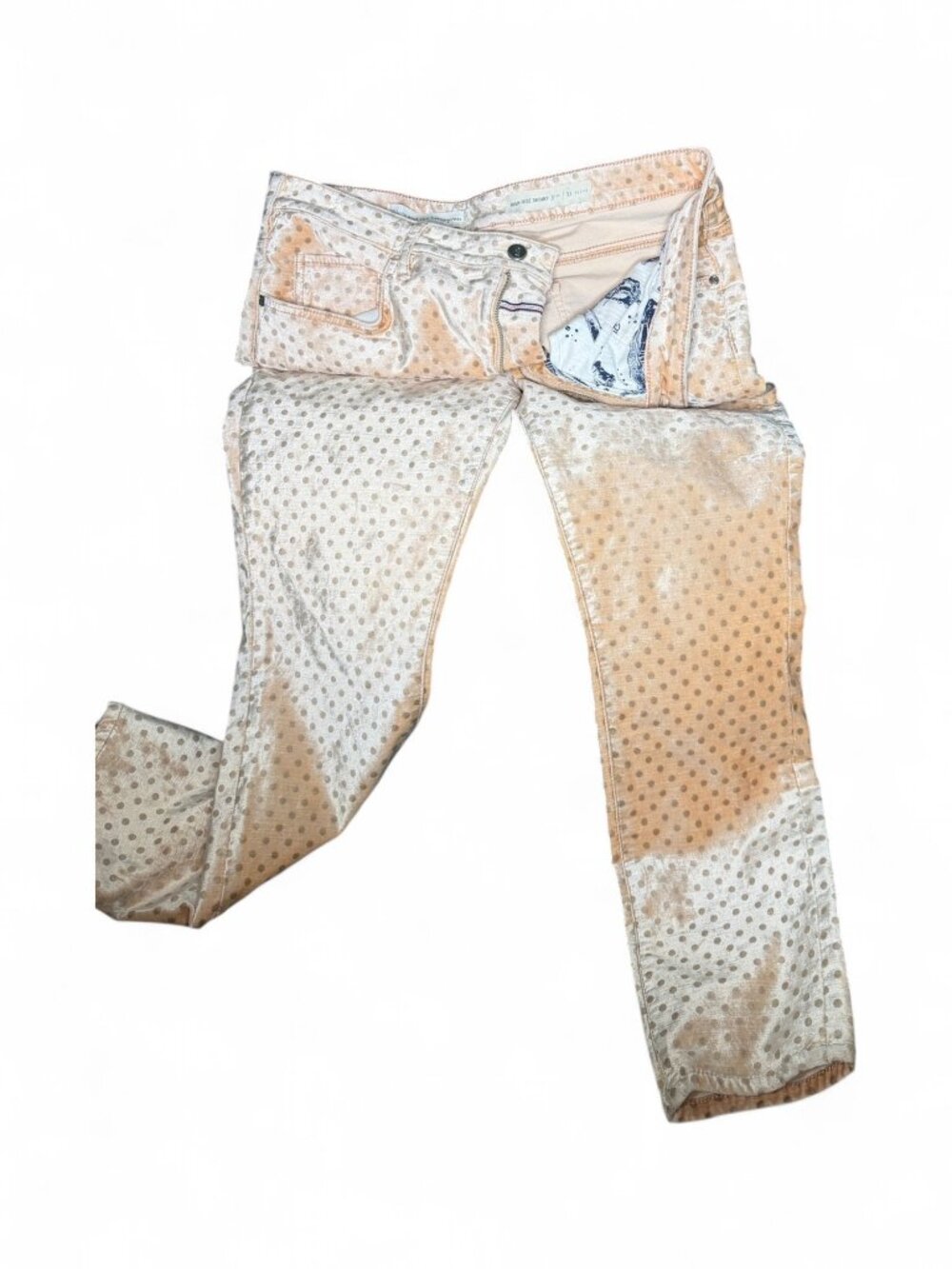 Pilcro Velvet Polka Dot Jeans Size 31 Petite